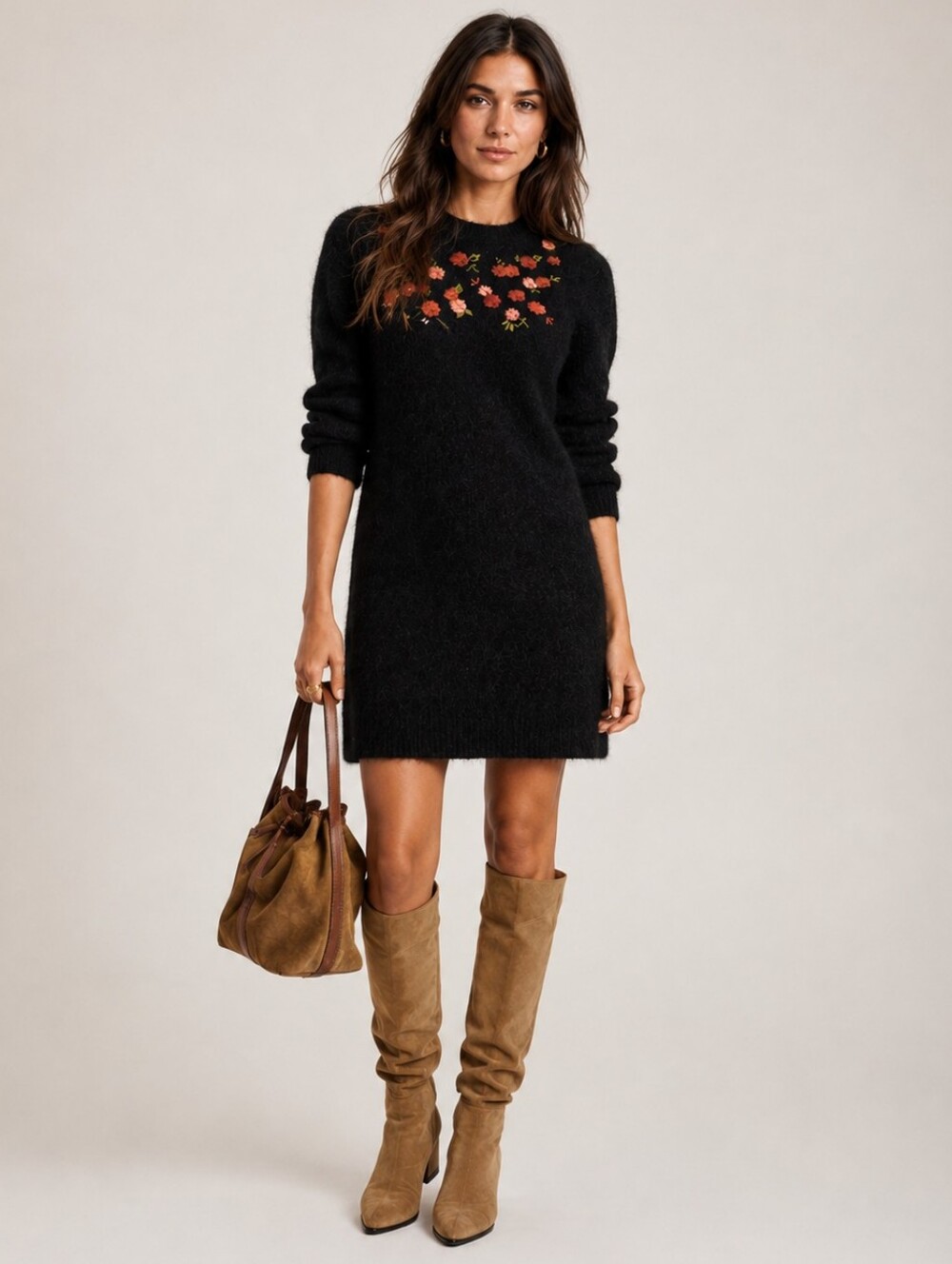 Sezane Uriel Mohair/wool Sweater Mini Dress Size S